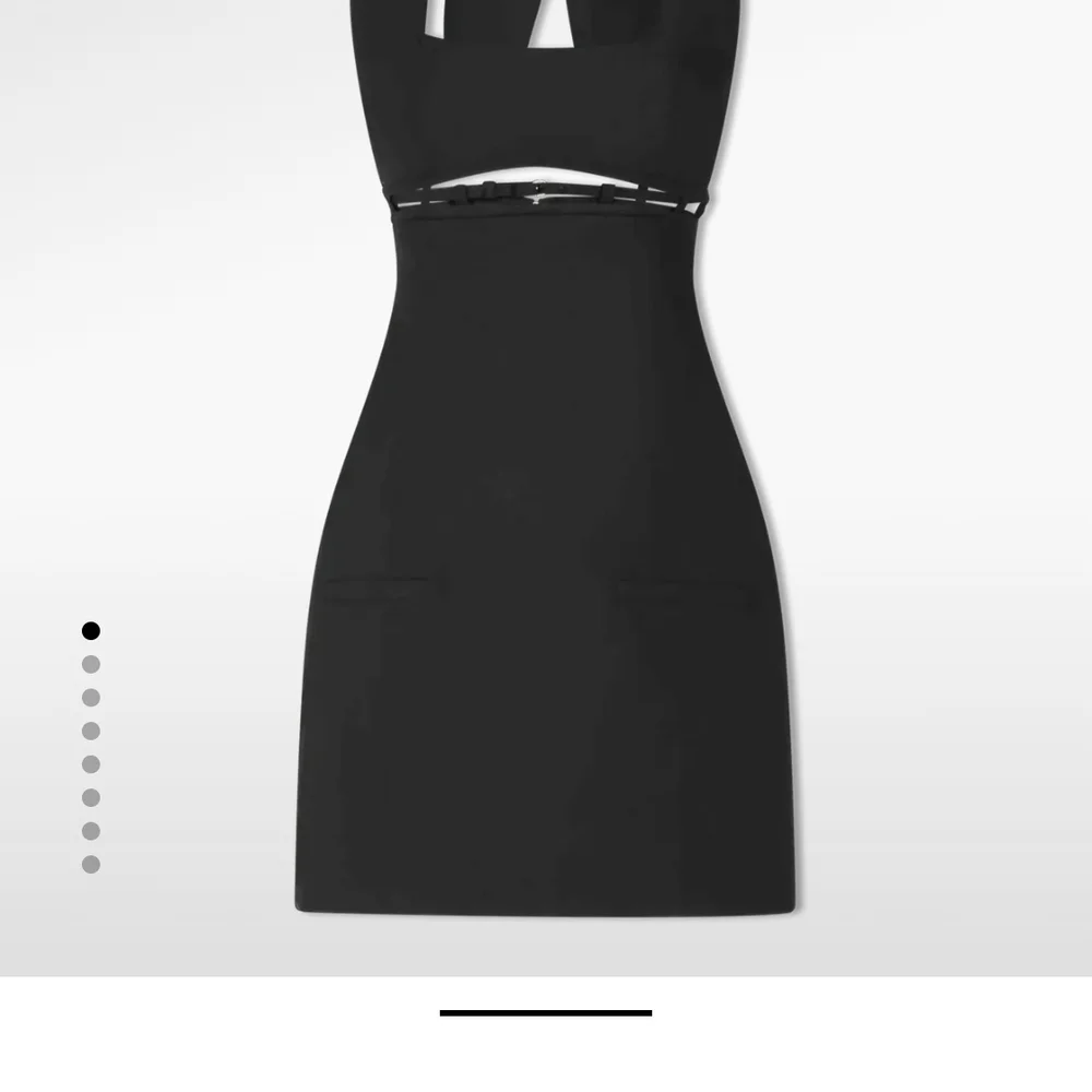 Jacquemus Black Strappy Cutout Mini Dress Size FR40 - Picture 3 of 6